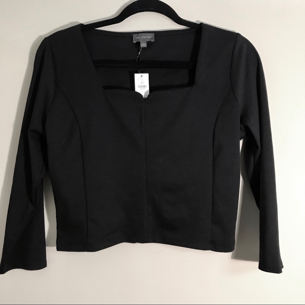 NWT Cropped Sweetheart Blouse